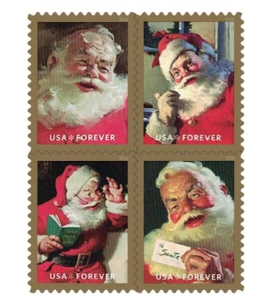 2018 Sparkling Holiday Christmas stamps - Forever Stamps