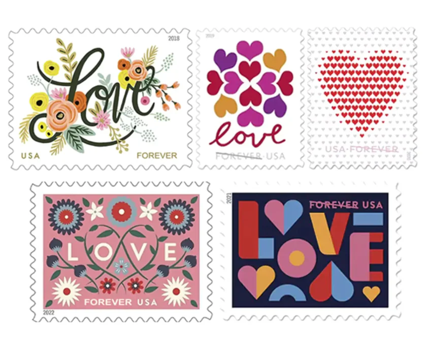 Big Sales!  LOVE Collection Stamps,500 Pcs - Forever Stamps