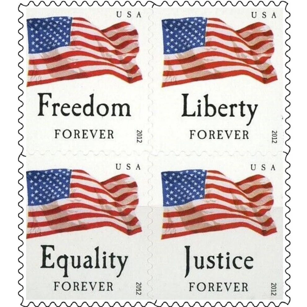 2012 U.S. Flag Forever Stamps books - Forever Stamps