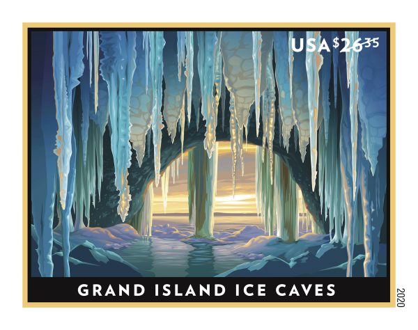 2020 Grand Island Ice Caves stamps - Forever Stamps