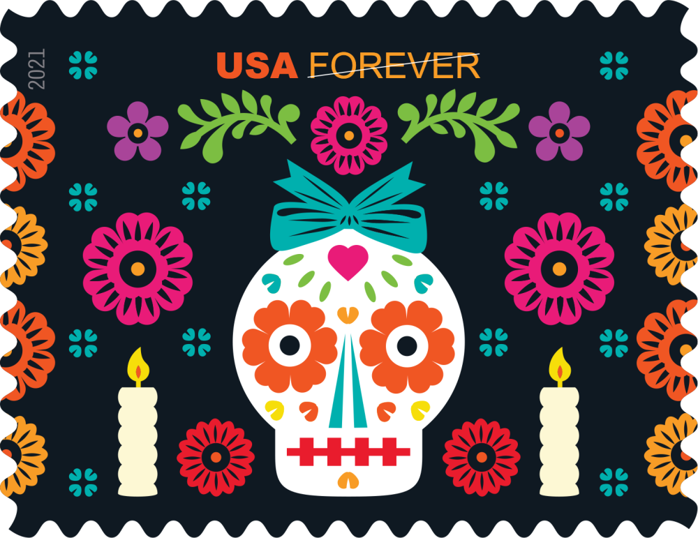 2021 Day of the Dead stamps - Forever Stamps