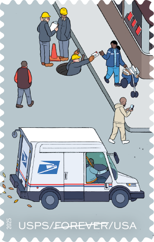 2025. 250 Years of Delivering Stamps 100 pcs - Forever Stamps